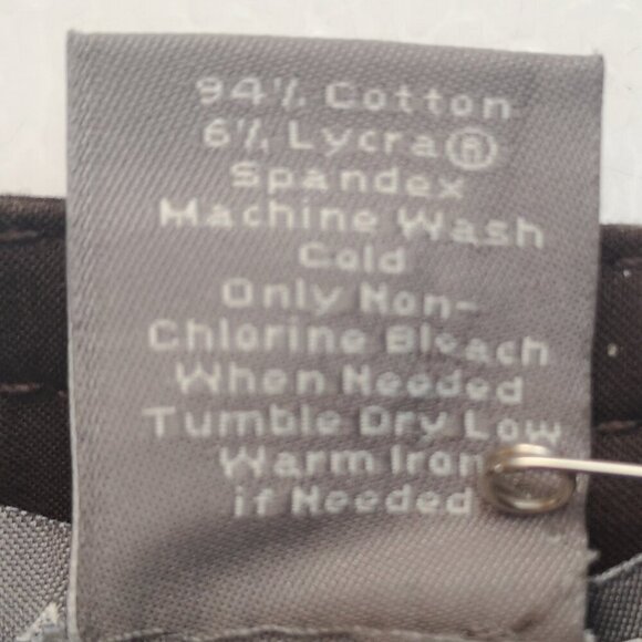 Anne Taylor Ladies Size 12 Dark Brown Straight Legs Casual Pants - Picture 4 of 12